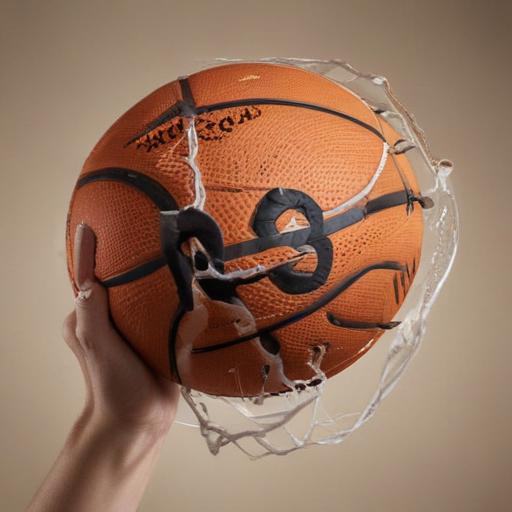 Basketbaloví hráči v akci